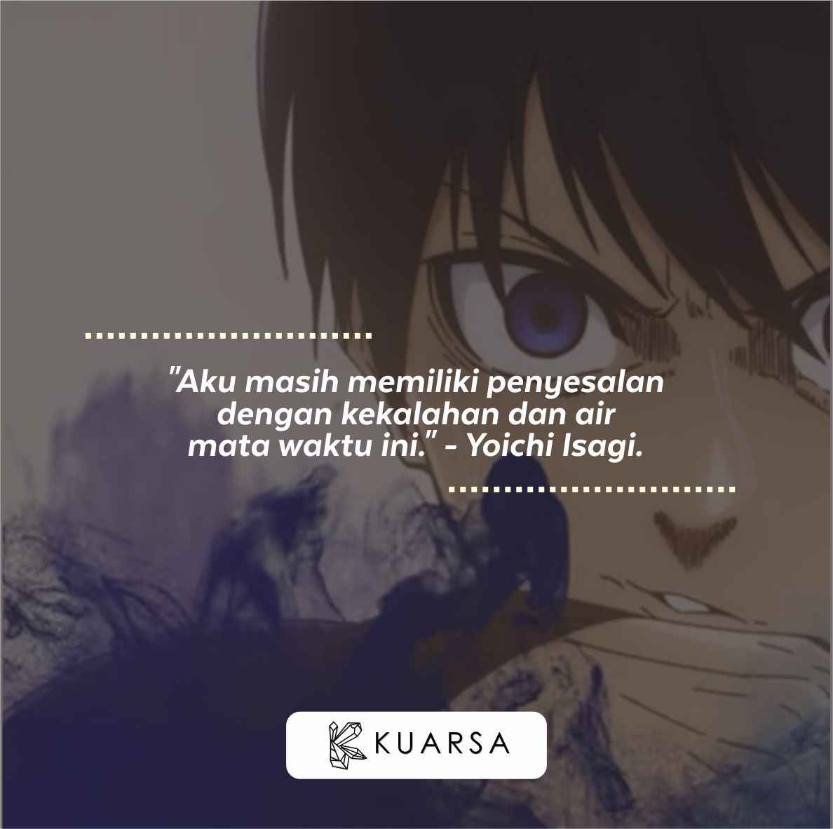 30 Quotes Bijak dari Yoichi Isagi, Anime Blue Lock
