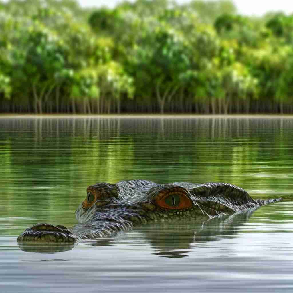 4 Puisi Tentang Buaya, Crocodylus porosus 