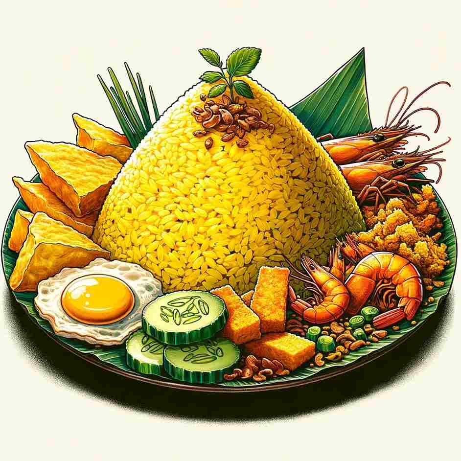 Sejarah Nasi Kuning, Asal Usul Pembuatan Hingga Filosofi Nasi Kuning