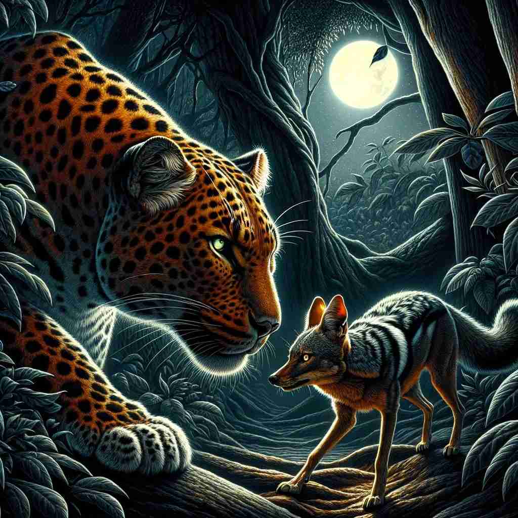Ringkasan Cerita The Leopard and the Jackal (Macan Tutul dan Jackal) dalam Bahasa Inggris dan Pesan Moral
