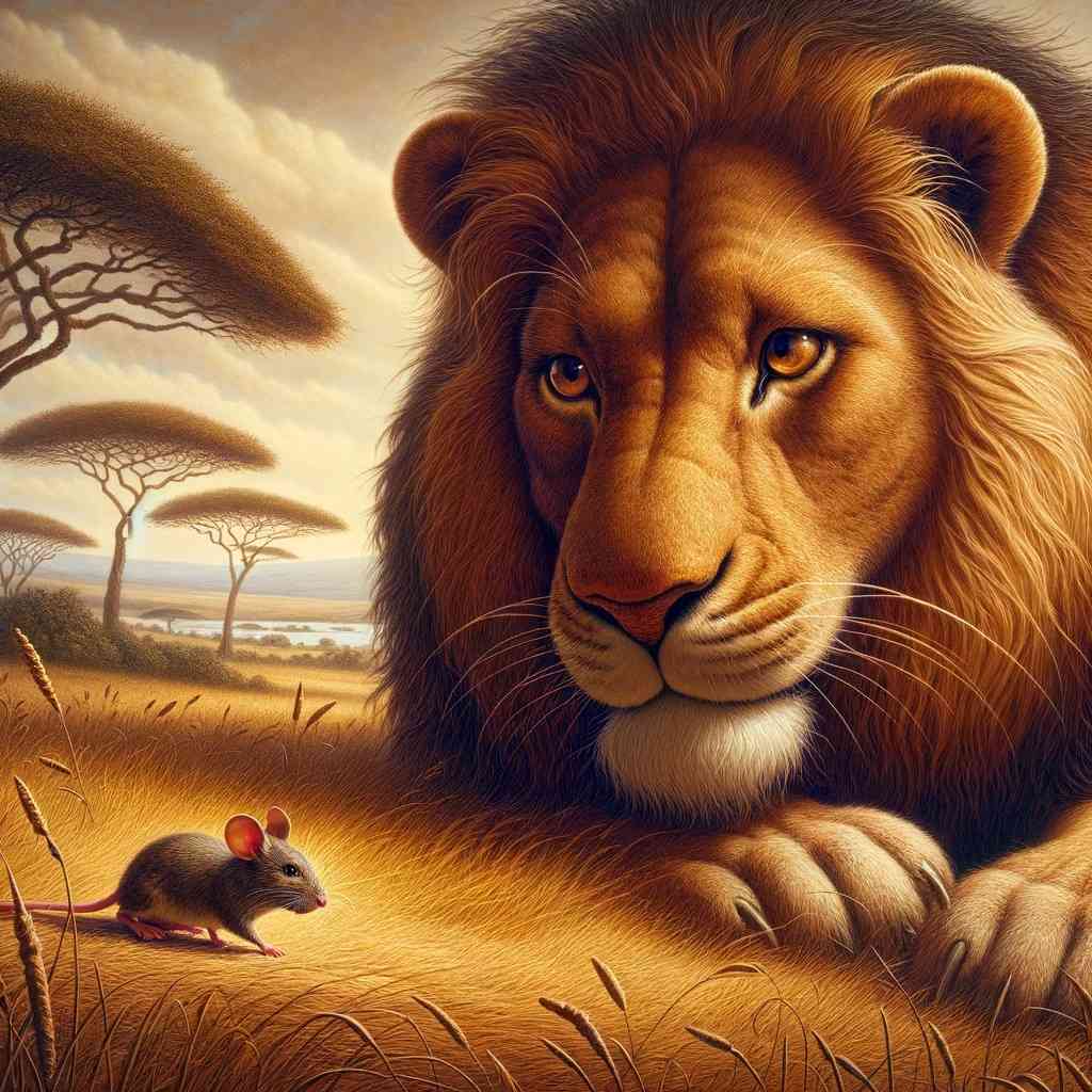 Ringkasan Cerita Singa dan Tikus (The Lion and the Mouse) dalam Bahasa Inggris, Lengkap Terjemahan